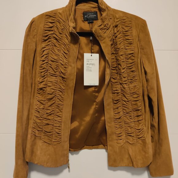 St. John Suede Jacket - Picture 4 of 7